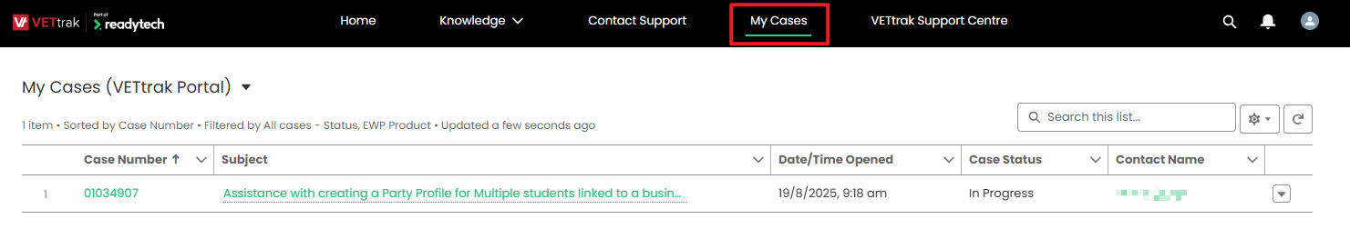 How to Manage your Support Case